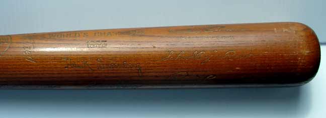 1935 Detroit Tigers World Series 'Brown' Bat - Photo 5