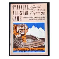 1941 All-Star Baseball Game Program at Detroit (Briggs Stadium) 