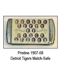 Pristine 1907-08 Detroit Tigers Match-Safe